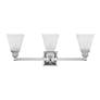 4_Mission 25 1/4" Wide Polished Chrome 3-Light Bath Light more views