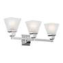5_Mission 25 1/4" Wide Polished Chrome 3-Light Bath Light more views
