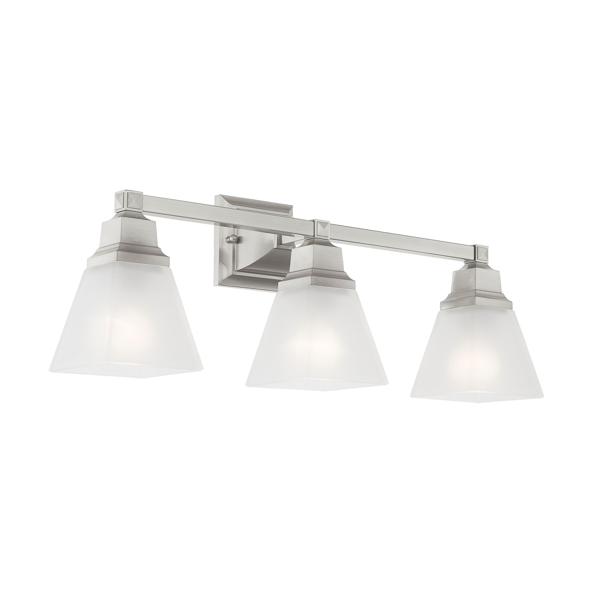 Image 6 Mission 3 Light Brushed Nickel Bath Vanity more views