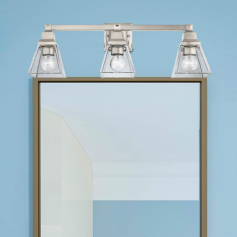 Image 1 Mission 3 Light Brushed Nickel Bath Vanity