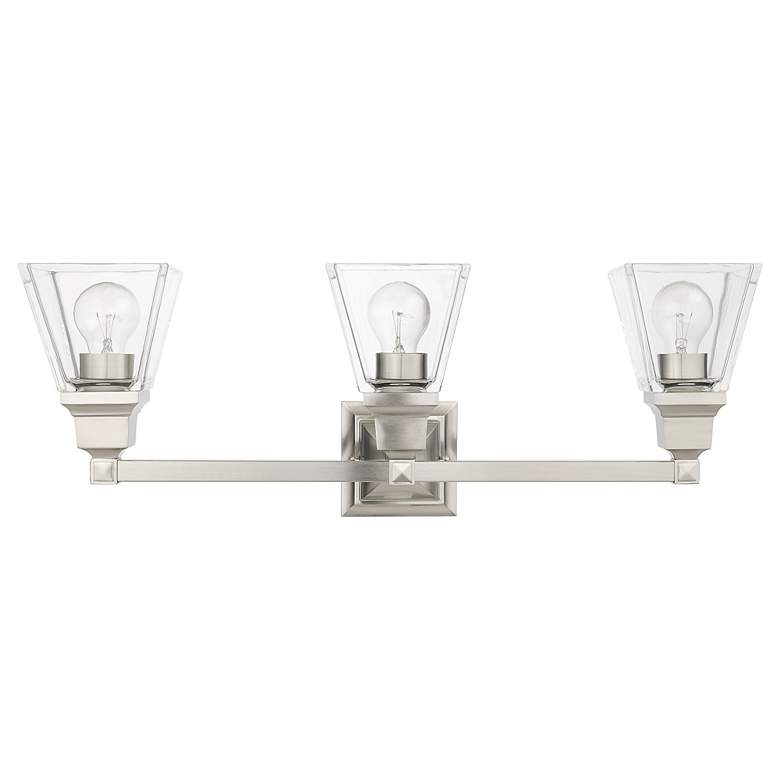 Image 4 Mission 3 Light Brushed Nickel Bath Vanity more views