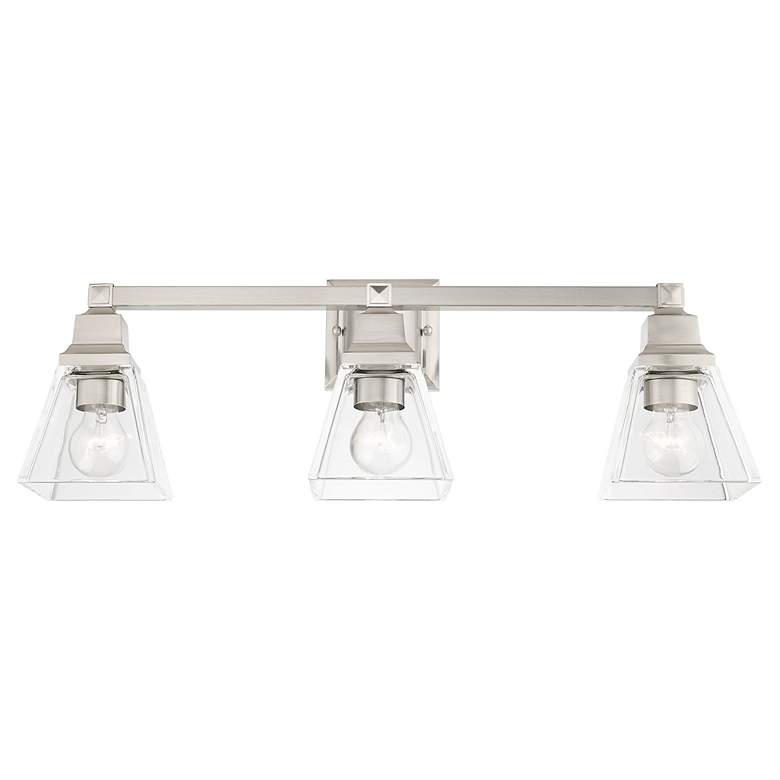 Image 6 Mission 3 Light Brushed Nickel Bath Vanity more views