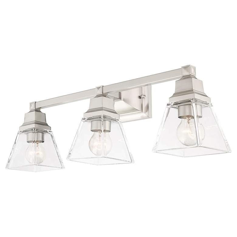 Image 7 Mission 3 Light Brushed Nickel Bath Vanity more views