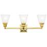 Thumbnail2 of Mission 3 Light Polished Brass Bath Vanity