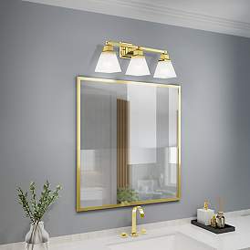 Image5 of Mission 3 Light Polished Brass Bath Vanity more views