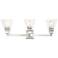 Mission 3 Light Polished Chrome Bath Vanity