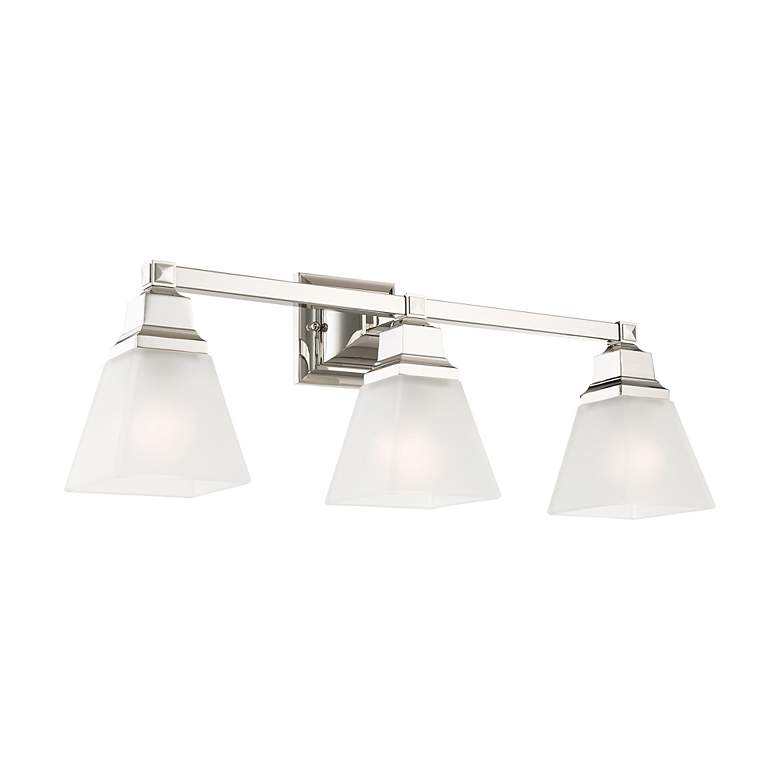 Image 5 Mission 3 Light Polished Nickel Bath Vanity more views