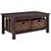 Mission 40" Wide Espresso Wood Storage Coffee Table