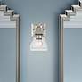 1_Mission 9 1/2" High Brushed Nickel Wall Sconce