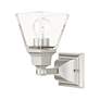 4_Mission 9 1/2" High Brushed Nickel Wall Sconce more views