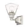 5_Mission 9 1/2" High Brushed Nickel Wall Sconce more views