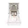 Mission 9 1/2" High Brushed Nickel Wall Sconce