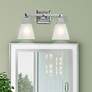 2_Mission 9 1/2" High Polished Chrome 2-Light Wall Sconce
