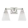 4_Mission 9 1/2" High Polished Chrome 2-Light Wall Sconce more views