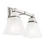 5_Mission 9 1/2" High Polished Chrome 2-Light Wall Sconce more views