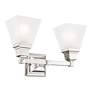 7_Mission 9 1/2" High Polished Chrome 2-Light Wall Sconce more views