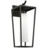 Mission Beach 23" High Textured Black Outdoor Wall Light