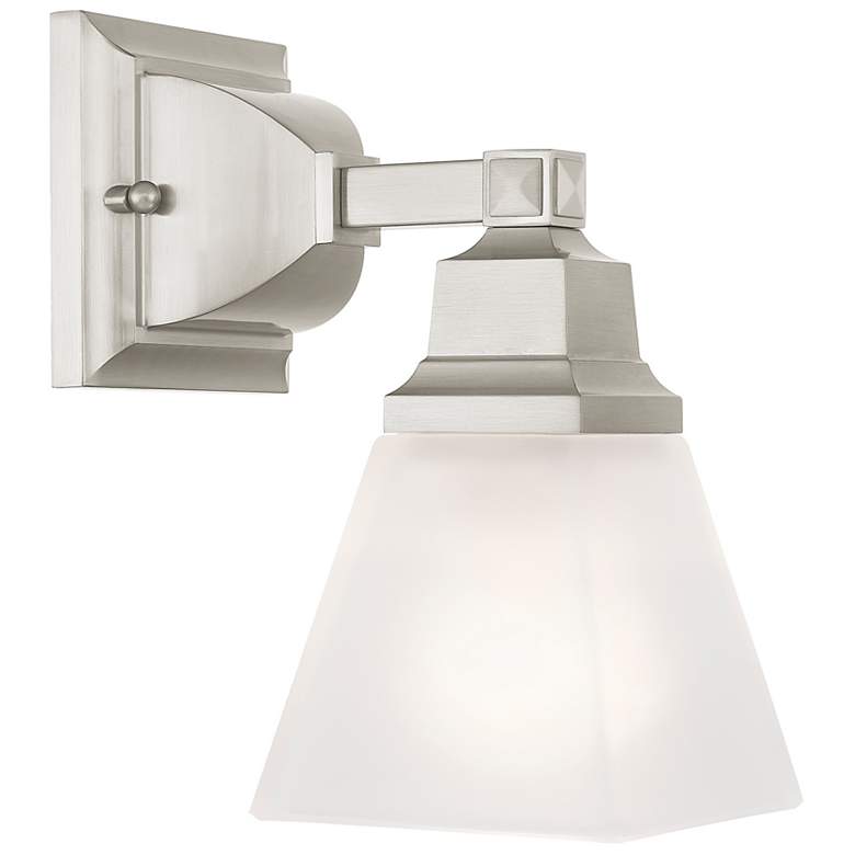 Image 2 Mission Brushed Nickel 1 Light Sconce