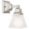 Mission Brushed Nickel 1 Light Sconce