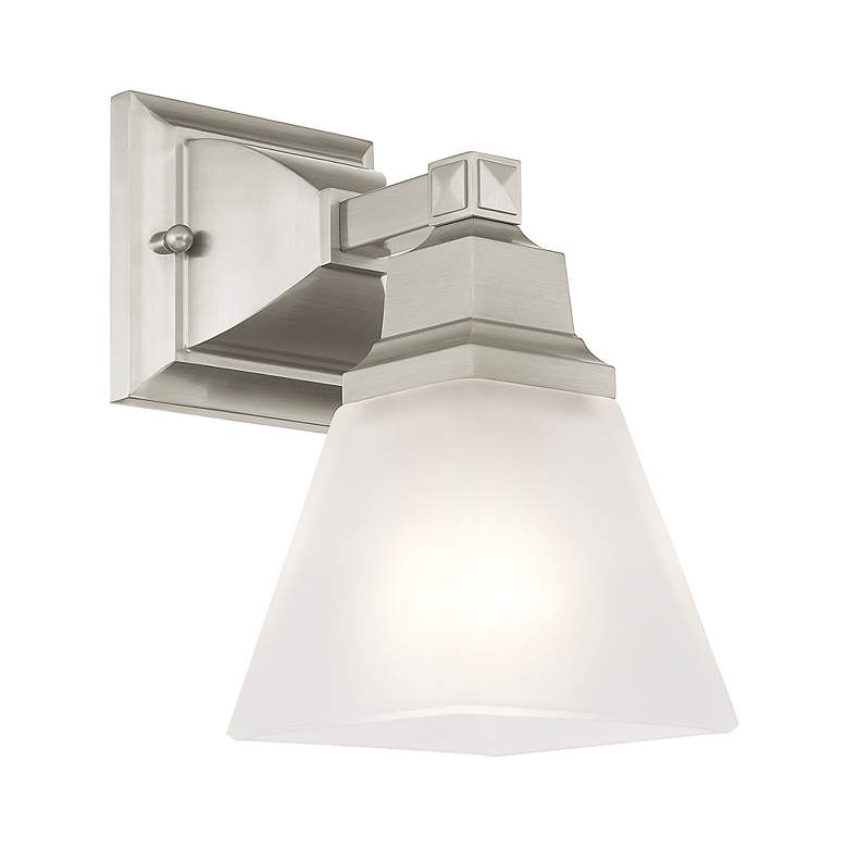 Image 4 Mission Brushed Nickel 1 Light Sconce more views