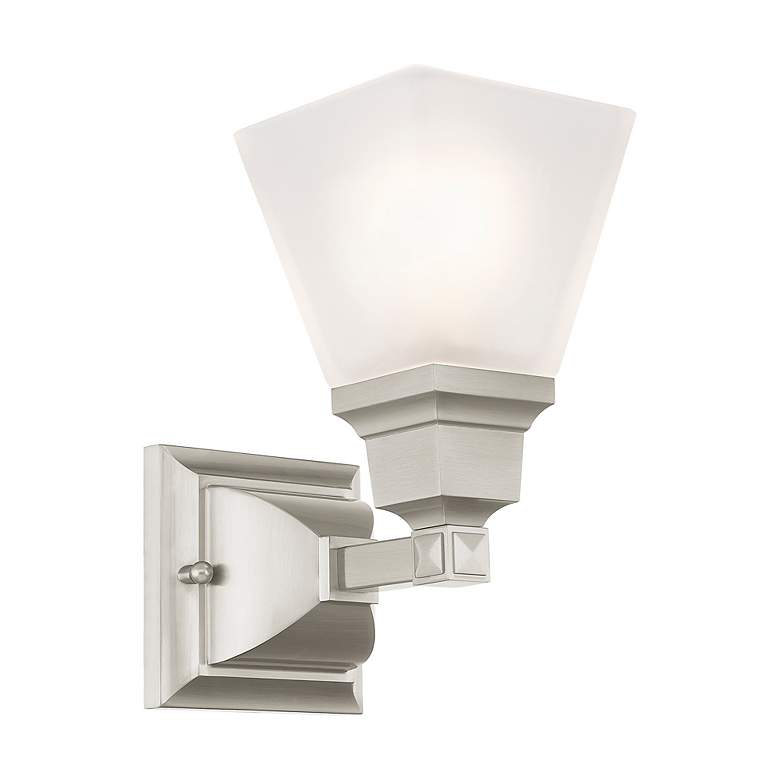 Image 5 Mission Brushed Nickel 1 Light Sconce more views