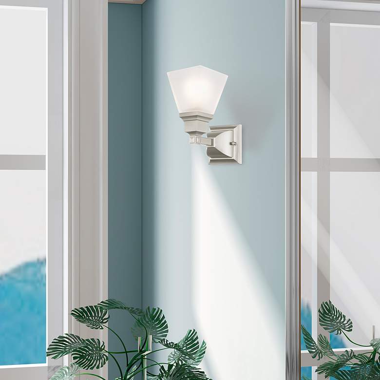 Image 7 Mission Brushed Nickel 1 Light Sconce more views