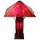 Mission Nightlight Red and Yellow Tiffany Style Table Lamp