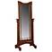 Mission Oak Cheval Style 60" High Floor Mirror