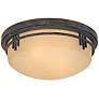 2_Mission Ridge 13" Warm Mahogany Ceiling Light