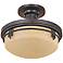 Mission Ridge 13" Wide Semi Flush Ceiling Light