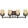 Mission Ridge 29 1/2"W 4-Light Goldenrod Glass Bath Light