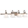 1_Mission Ridge 33 1/2" Wide Brushed Nickel 4-Light Bath Light