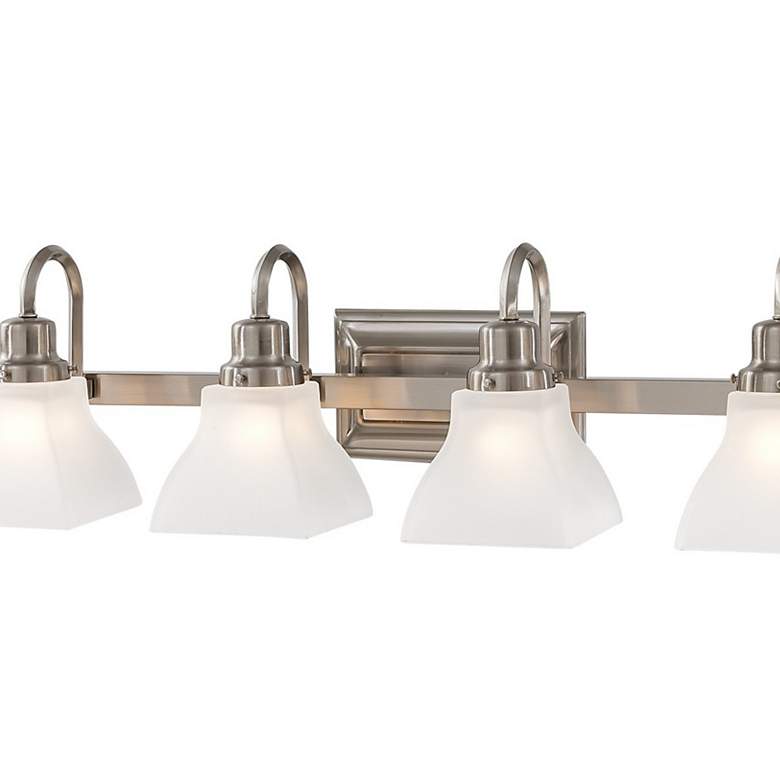 Image 2 Mission Ridge 33 1/2" Wide Brushed Nickel 4-Light Bath Light more views