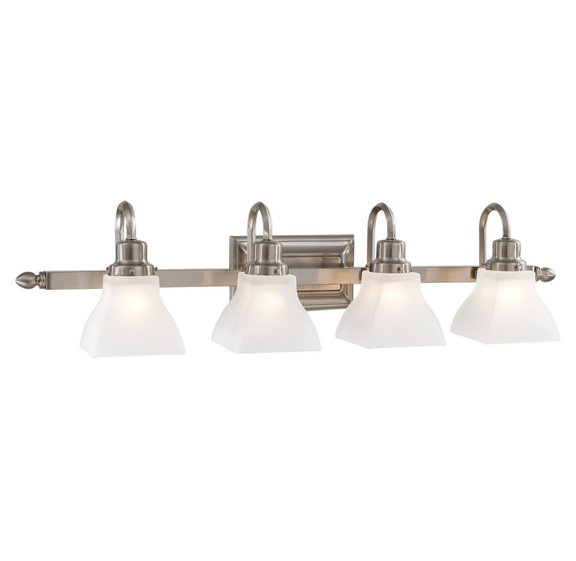 Mission Ridge 33 1/2" Wide Brushed Nickel 4-Light Bath Light