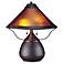 Mission-Style 17" High Mica Accent Table Lamp