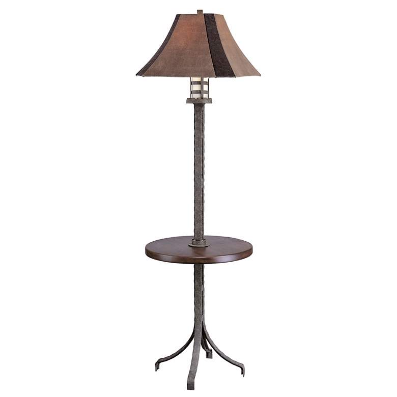 Image 1 Mission Valley Del Rey Tray Table Floor Lamp