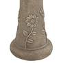 5_Missy Sunflower 20 1/4" High Gray Outdoor Cement Birdbath more views