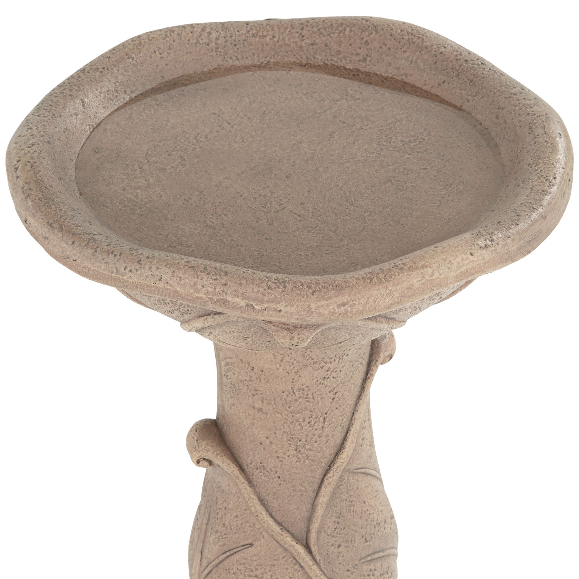 Image 3 Missy Water Lily 23" High Light Brown Outdoor Cement Birdbath more views