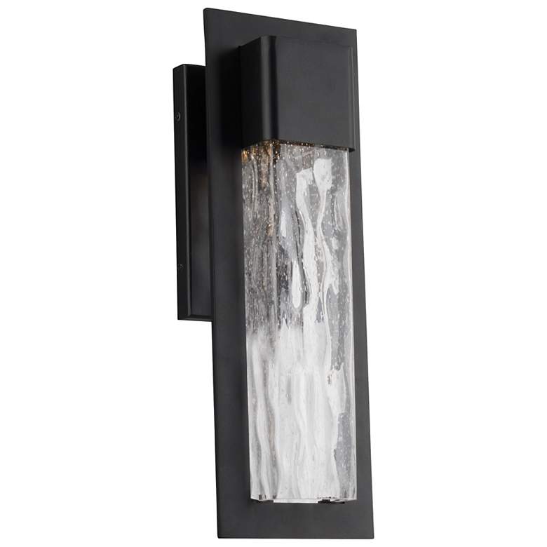 Image 2 Mist 16"H x 5.44"W 1-Light Outdoor Wall Light in Black