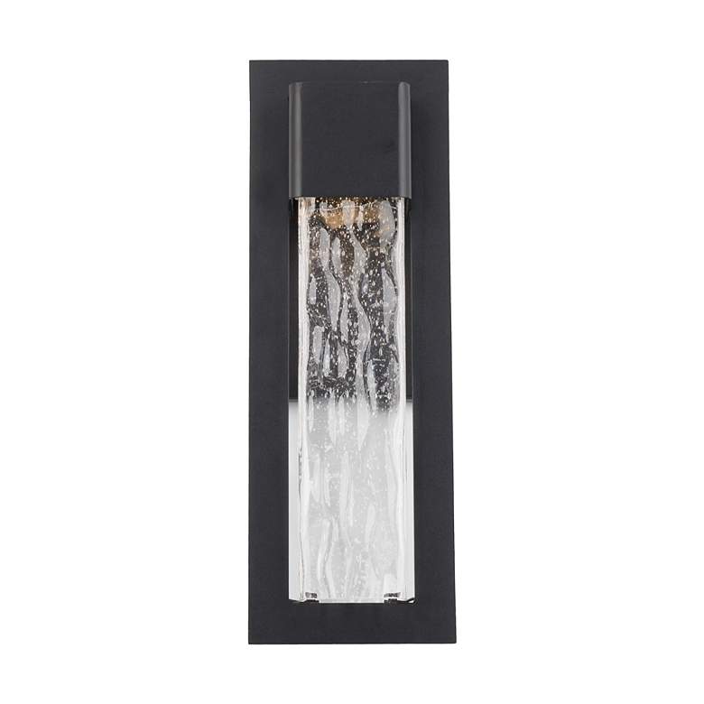 Image 3 Mist 16"H x 5.44"W 1-Light Outdoor Wall Light in Black more views
