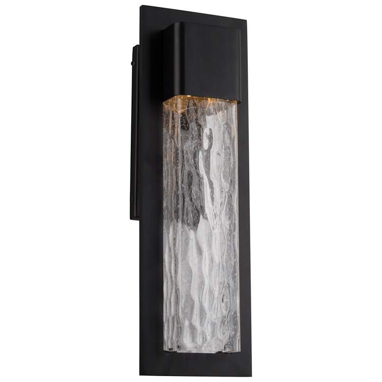 Image 1 Mist 20 inchH x 6.5 inchW 1-Light Outdoor Wall Light in Black