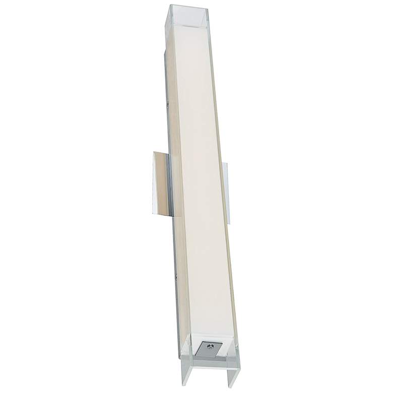 Image 3 Mist 22 1/2" Wide Chrome and Frosted Glass LED Modern Bath Light more views