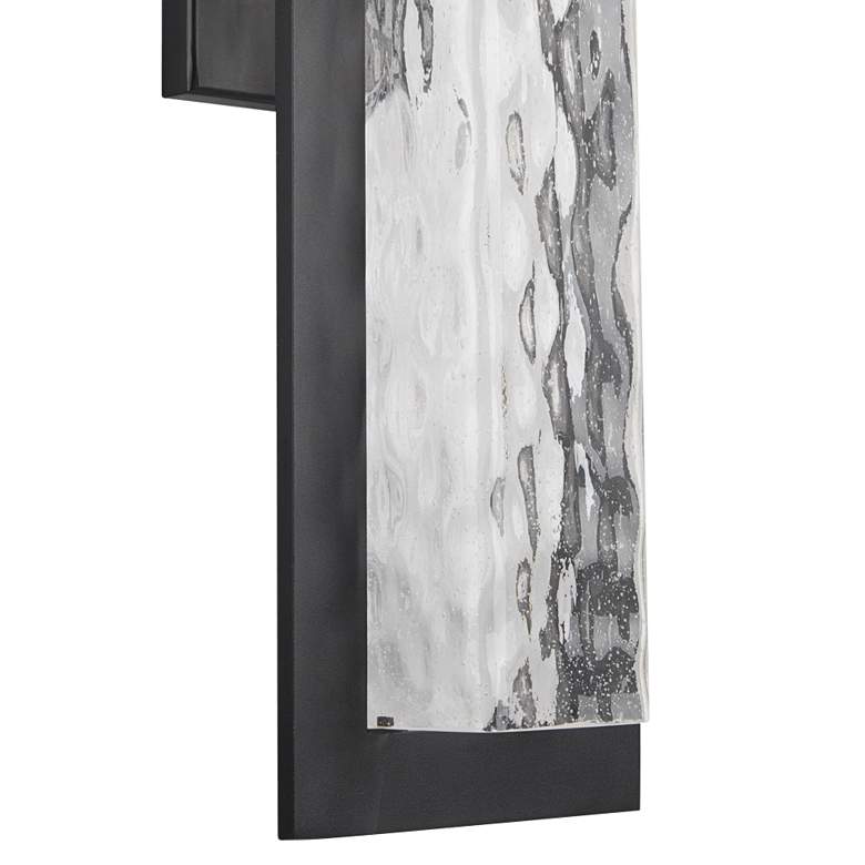 Image 2 Mist 25"H x 7.44"W 1-Light Outdoor Wall Light in Black more views