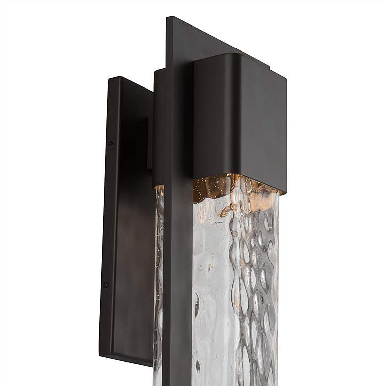 Image 2 Mist 25"H x 7.44"W 1-Light Outdoor Wall Light in Bronze more views