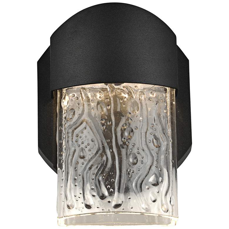 Image 1 Mist 5 3/4 inch High Black LED Outdoor Wall Light