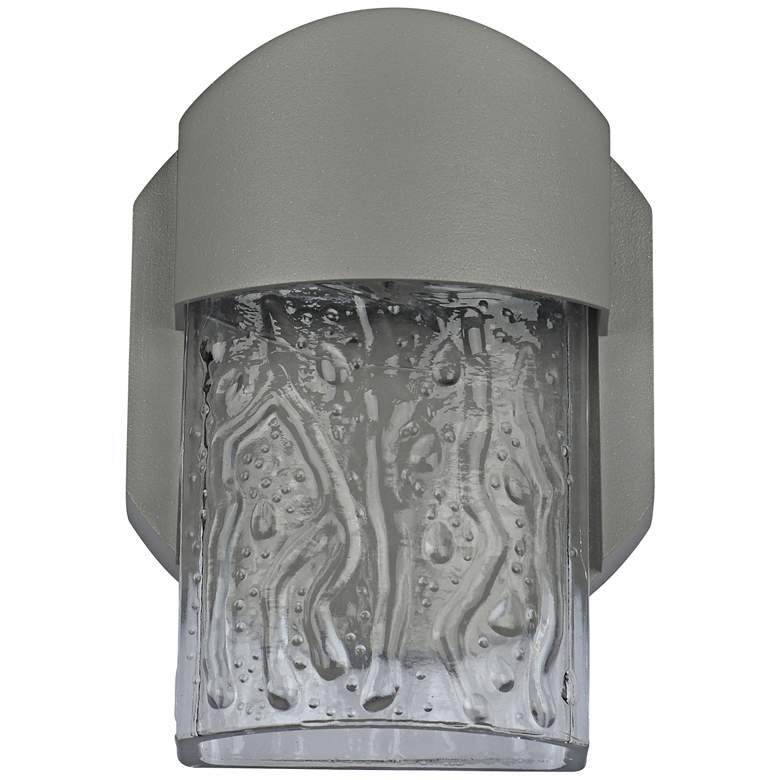 Image 1 Mist 5 3/4" High Satin LED Outdoor Wall Light
