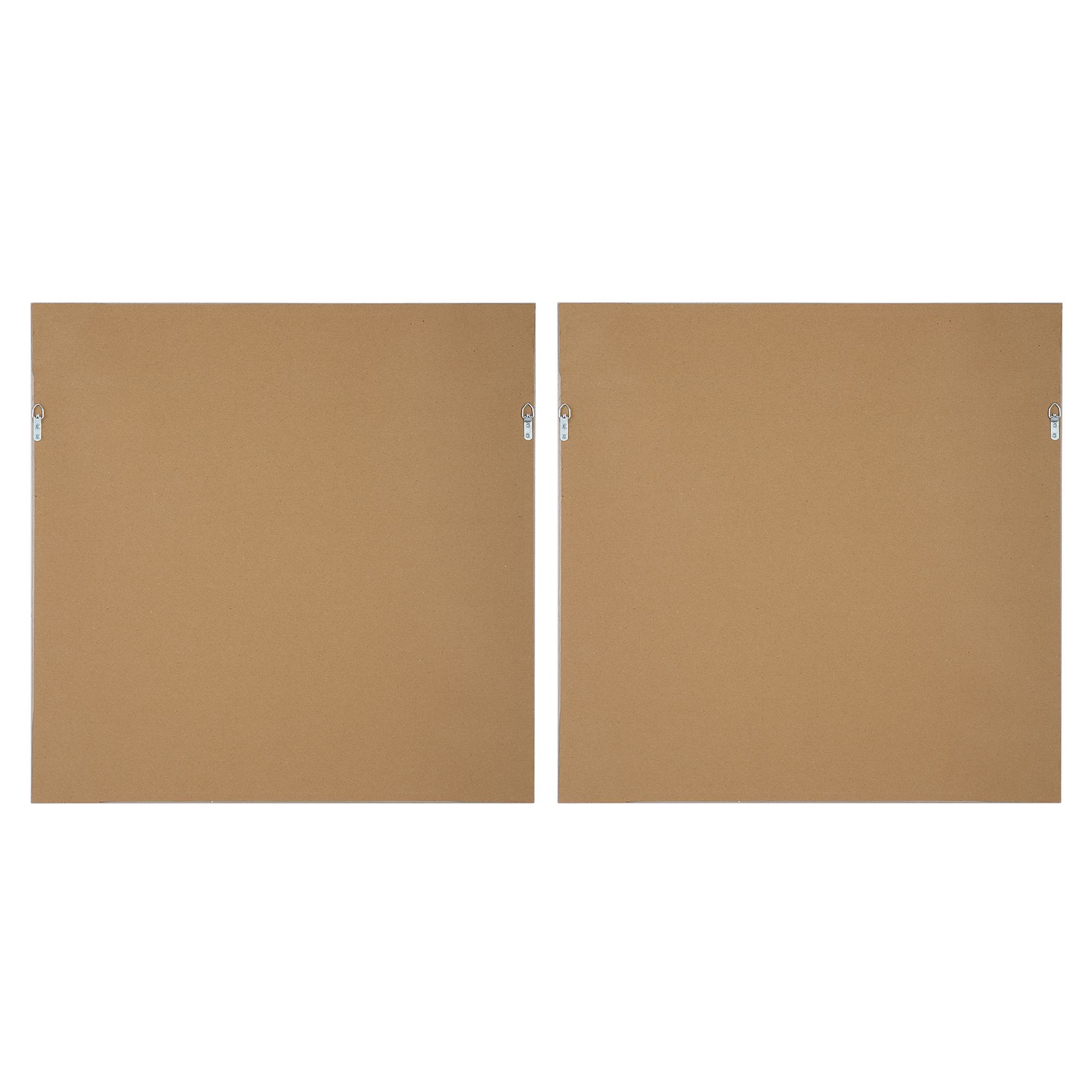 Mist Shapes 25 1/2" Square 2-Piece Framed Wall Art Set in scene