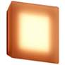 Mist Square 6.5 " High   Amber Wall Sconce
