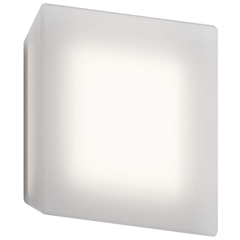 Image 1 Mist Square 6.5 " High Clear Wall Sconce