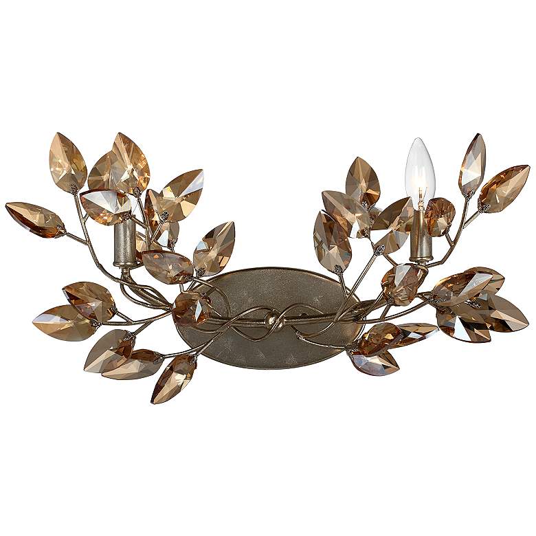 Image 1 Misthaven 2-Light 18 In Organic Antique Gold Linear Wall Sconce